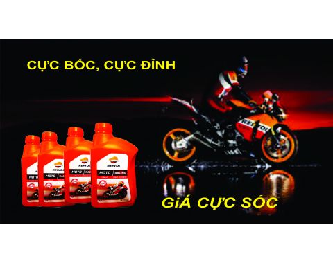 Nhớt Repsol Moto Racing 10W40 4T 1L cho xe côn và xe PKL